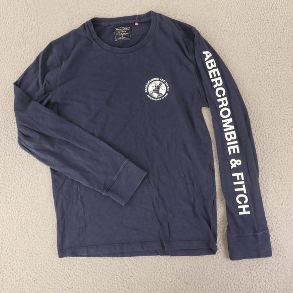 Abercrombie & Fitch Other - Abercrombie & Fitch Shirt Mens S Blue Cotton long sleeve graphic tee